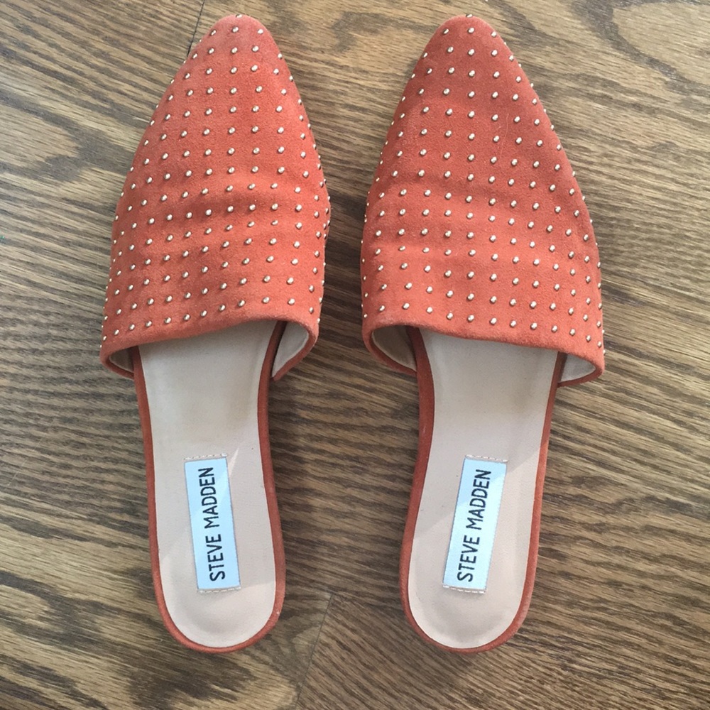 Steve Madden studded mules 6.5